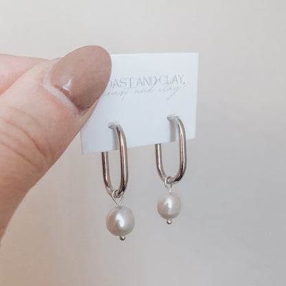 The Silver Oval Hoops